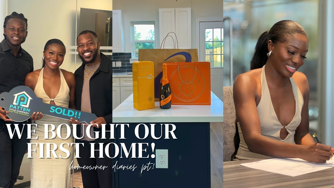 WE BOUGHT A HOUSE! | The process of buying our 1st home, closing day + empty house tour!