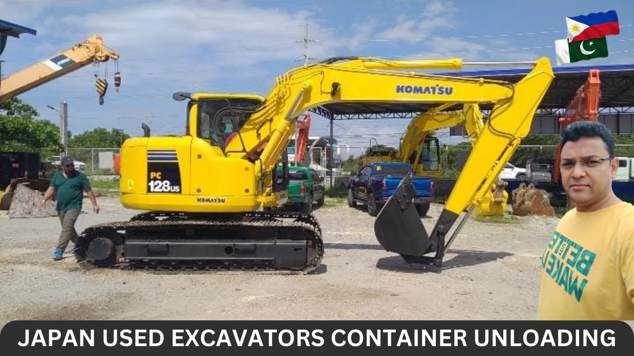 Japan Used Excavators Container Unloading | Japan Surplus Philippines