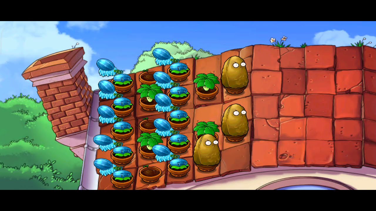 Last Stand: Roof | completed | 5 stages | Plants vs Zombies 