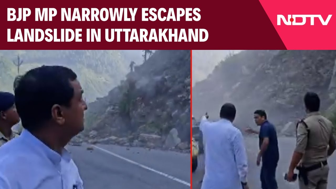 BJP MP Anil Baluni Narrowly Escapes Landslide In Uttarakhand