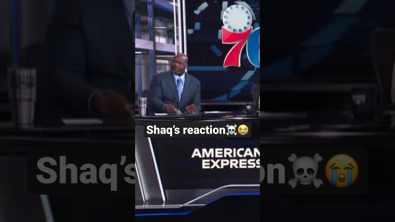 Shaq’s reaction to Charles Barkley saying “He’s never got a tight end like me”😂