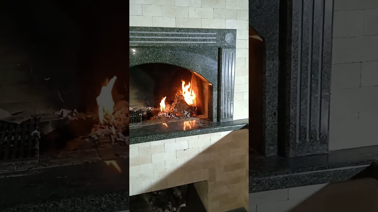 камін відкритого типу open type fireplace