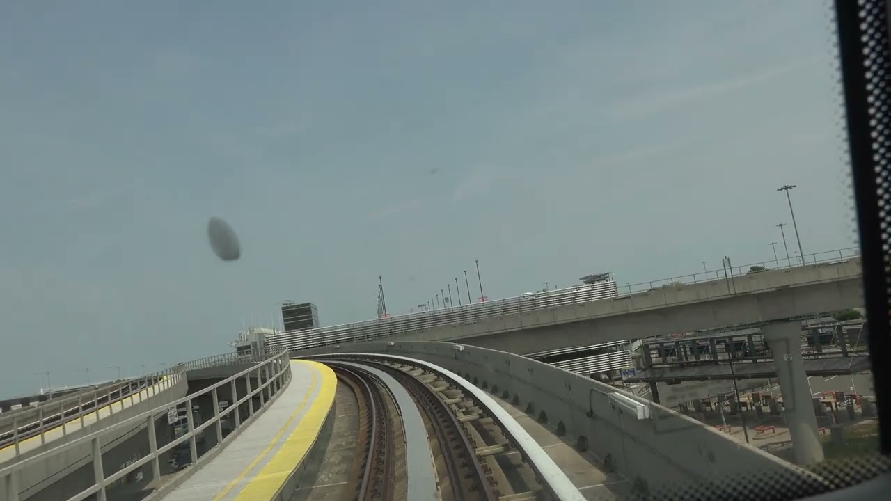 🇺🇸 Cab Ride JFK Airport Airtrain from Howard Beach –JFK Airport Station Führerstandsmitfahrt 4K UHD