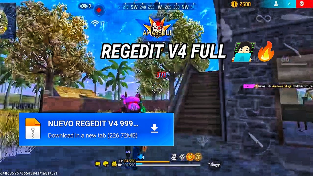 REGEDIT V4 FULL ⚡ PARA FREE FIRE 💣 SIN BAN NI BLACK LIST 🤝🏻 TODAS LAS REGIONES ✅