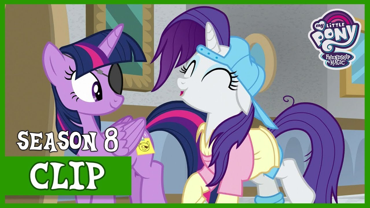 Rarity and Twilight disguise as Plainity and Eyepatch (Friendship University) | MLP: FiM [HD]
