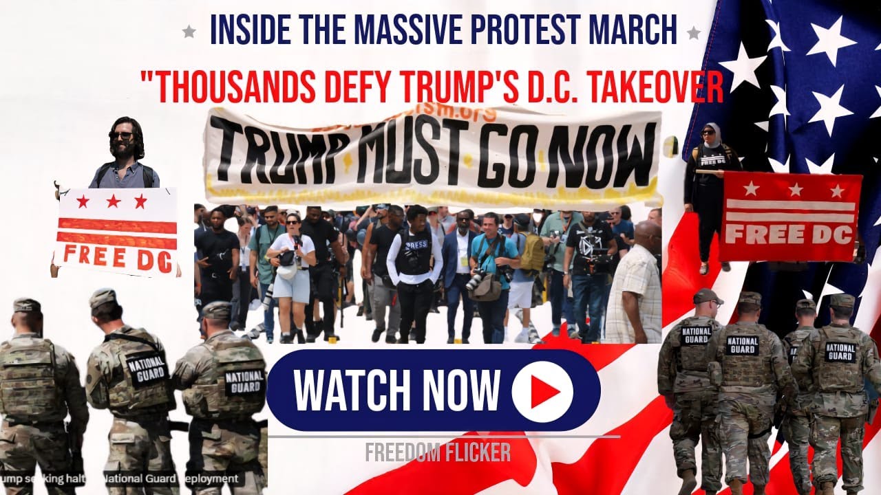 Thousands Defy Trump's D.C. Takeover: Inside the Massive Protest March