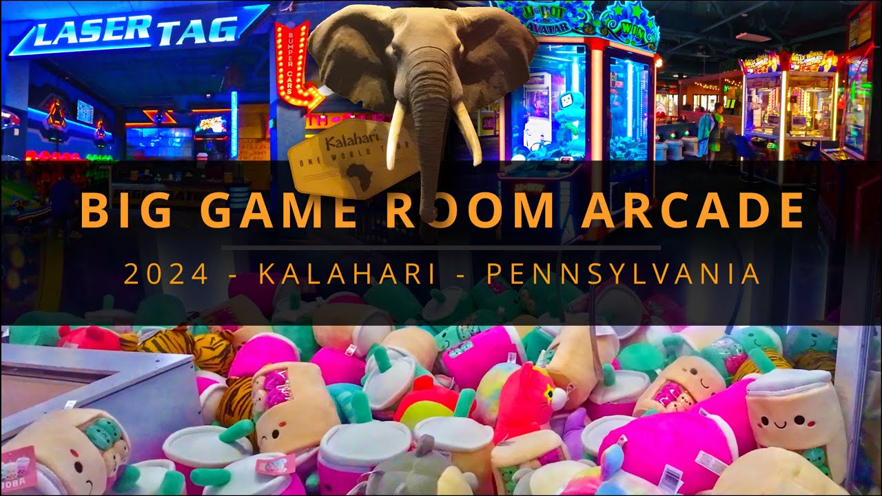 Big Game Room Arcade at Kalahari Waterpark Resort in Pennsylvania | TravelZillion.com