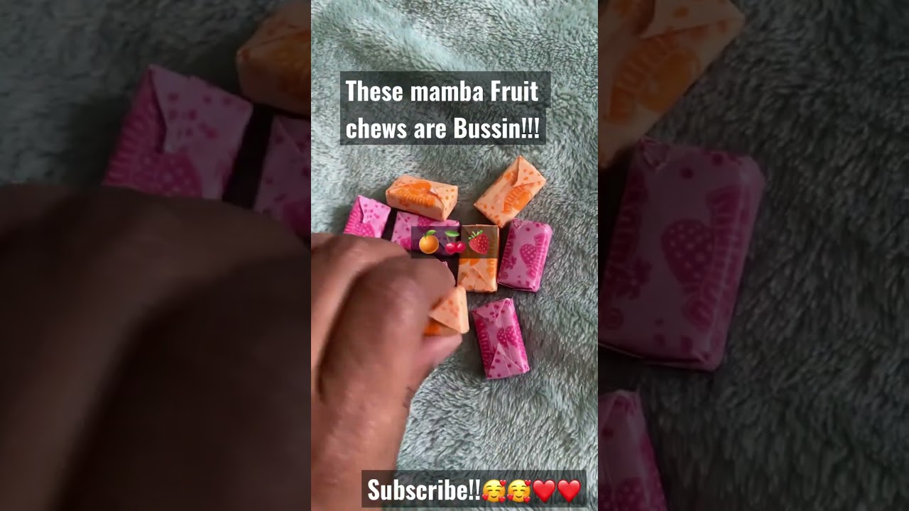 Would y'all eat these/ Mamba fruit chews #trend #ytshorts