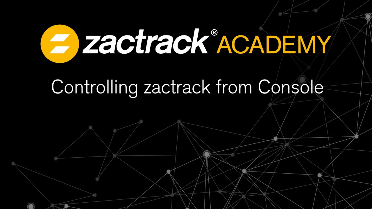 Controlling zactrack from Console