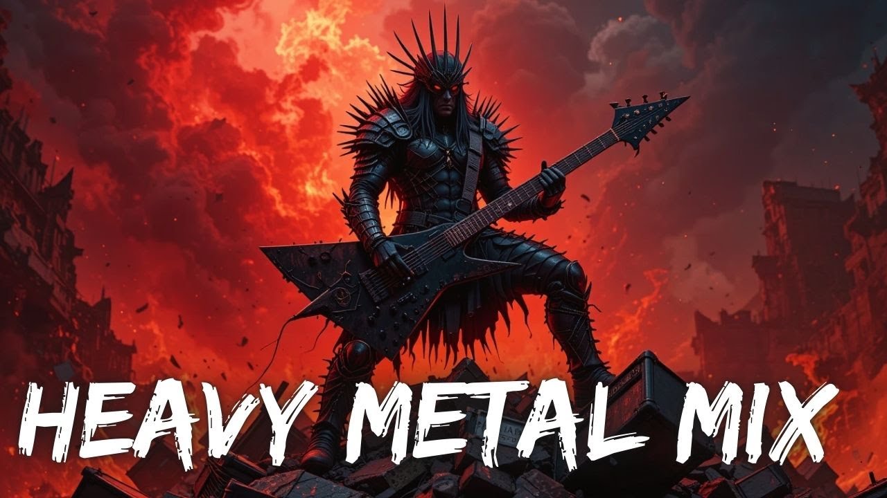 Inferno Strings – Heavy Metal Instrumental Mix 2025 | Epic Guitar Riffs & Thunderous Drums
