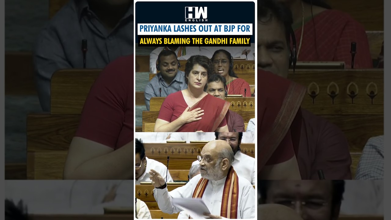 Priyanka Gandhi slams BJP for not taking responsibility and constantly blaming the Gandhi family