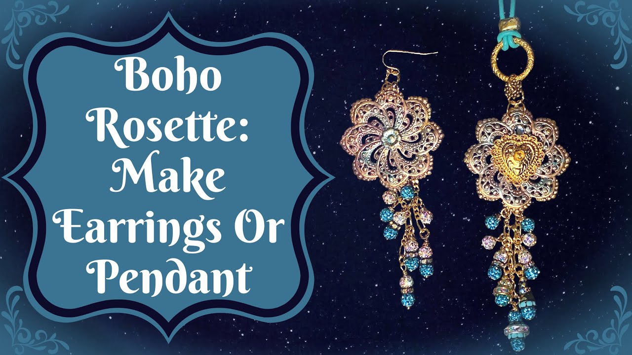 Boho Rosette: Make Earrings or Pendant | B'Sue Boutiques