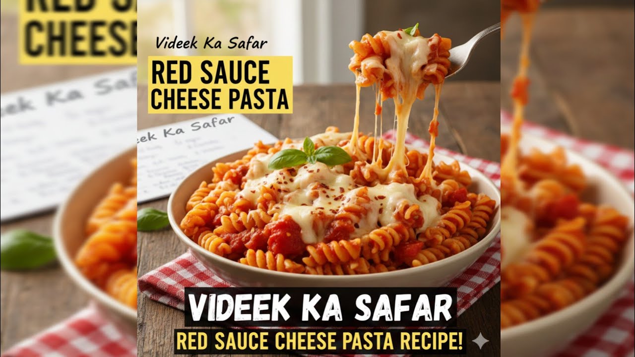 Vlog 51 | Red Sauce Cheese Pasta Recipe | रेड सॉस चीज़ पास्ता कैसे बनाएं | Best Red Sauce Pasta #yt 