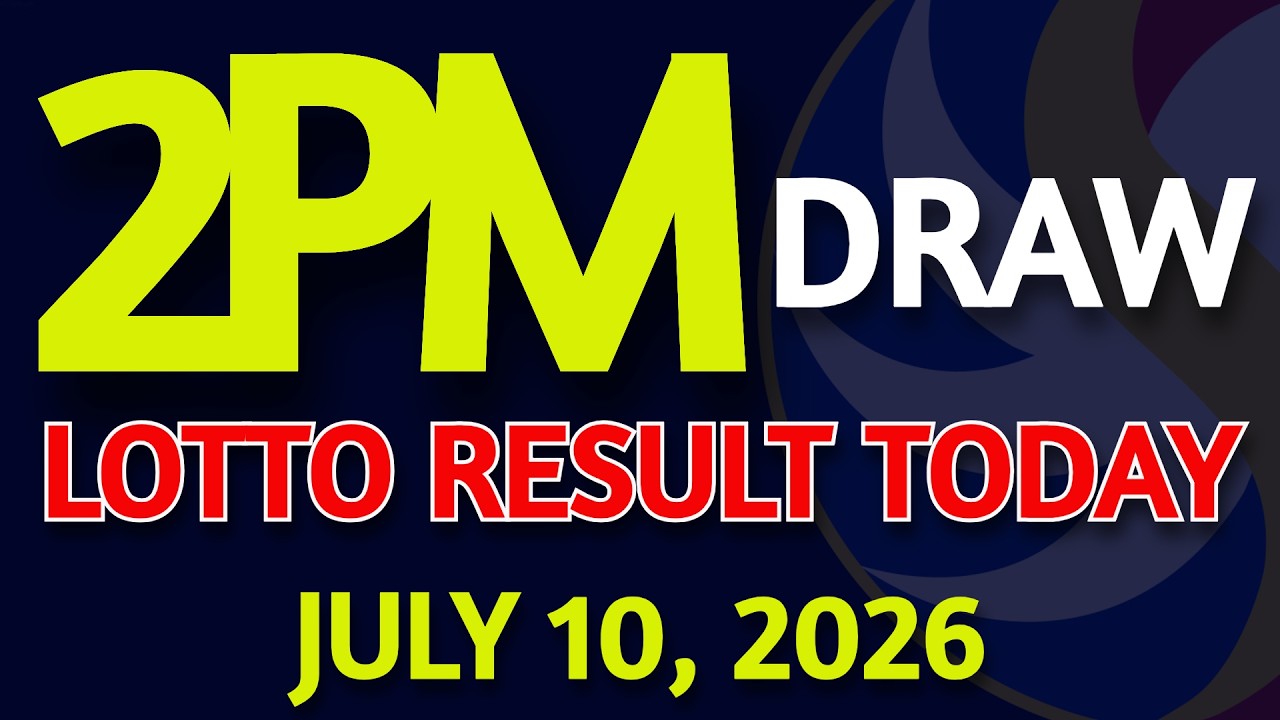 2pm Lotto Result Today July 10, 2026 Swertres Ez2 PCSO