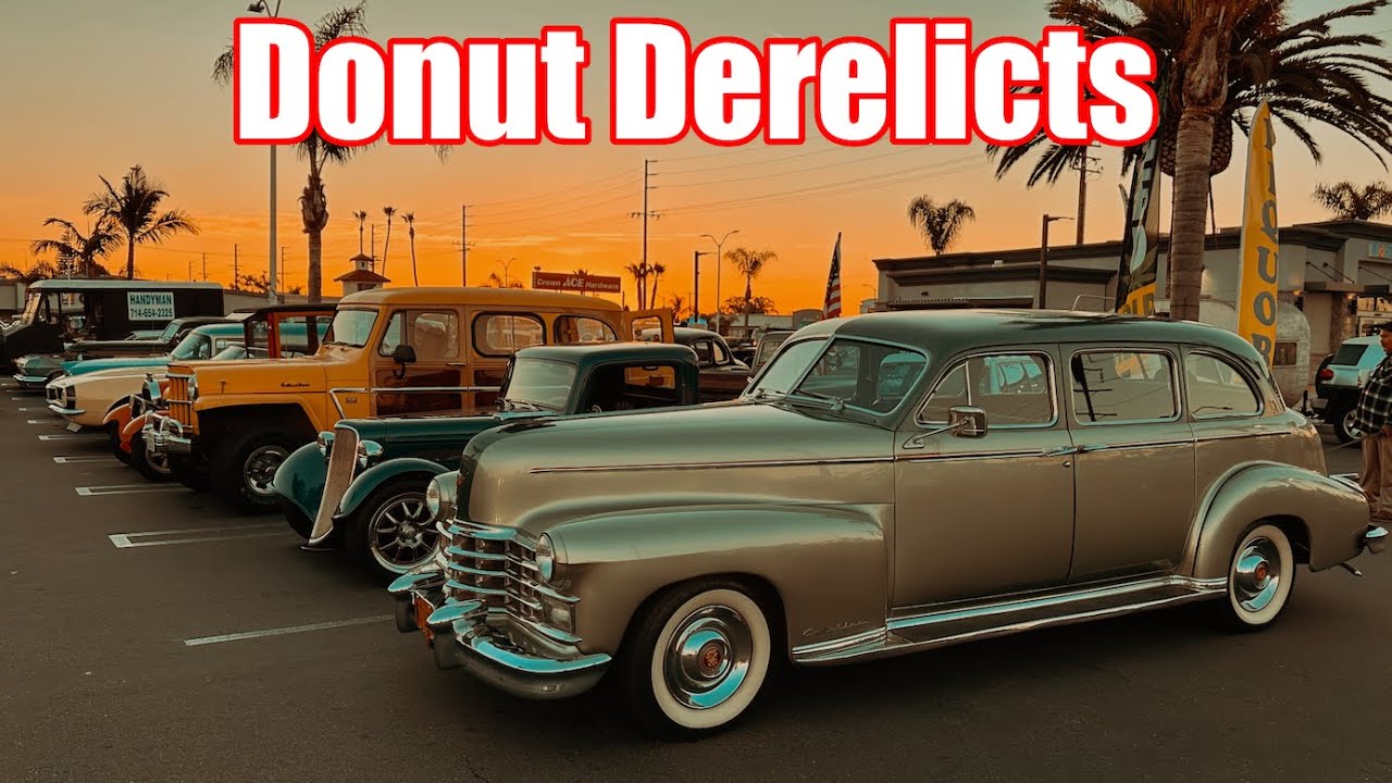 Classic Car Show Donut Derelicts 01/13/2024 Huntington Beach, California