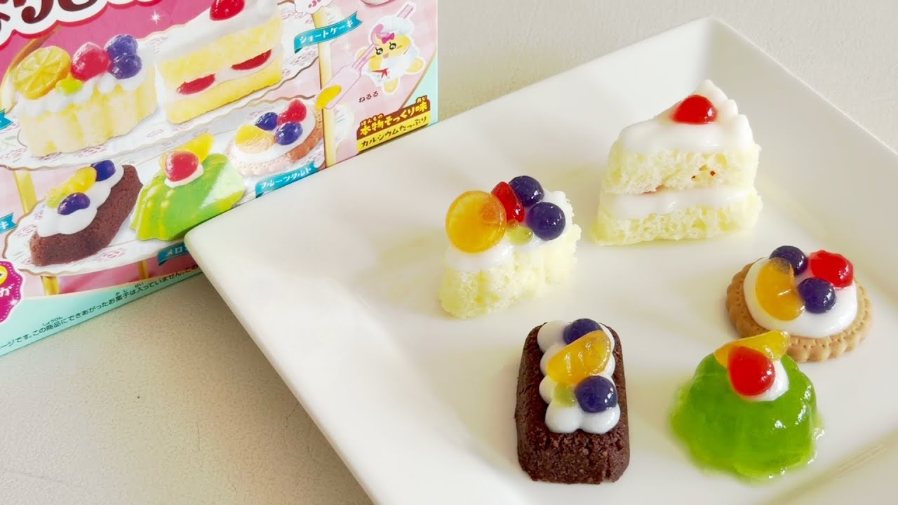 [DIY Kit] Popin Cookin Narikiri Patisserie: Cake, Fruit Tart & Melon Jelly | Kracie