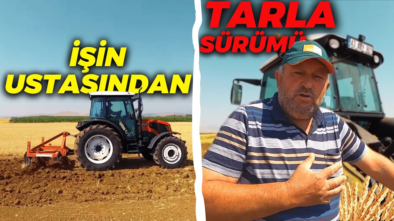 İŞİ EHLİNE BIRAKTIK. TARLA BÖYLE SÜRÜLÜR. ERKUNT HAŞMET 110 KÜKRÜYOR. [GoPro] [Drone]