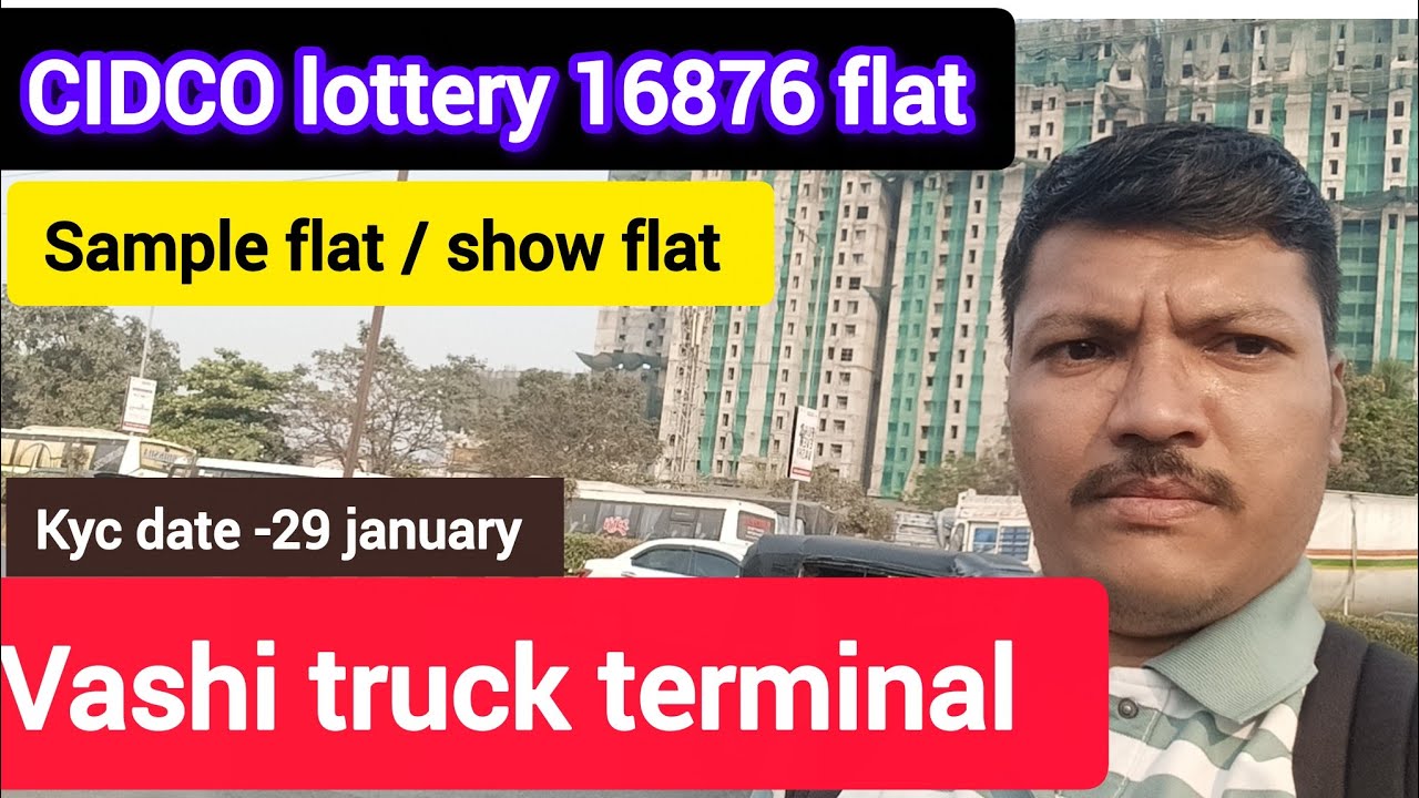 Cidco lottery vashi truck terminal ✅sample flat 