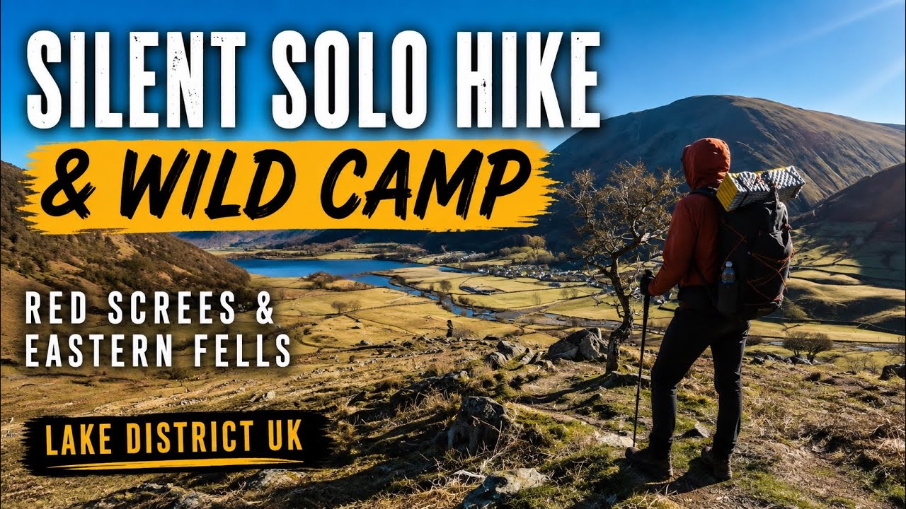 Silent Solo Hike & Wild Camp | Red Screes & Eastern Fells | Lake District UK