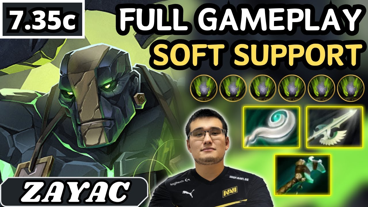 7.35c - Zayac EARTH SPIRIT Soft Support Gameplay - Dota 2 Full Match Gameplay