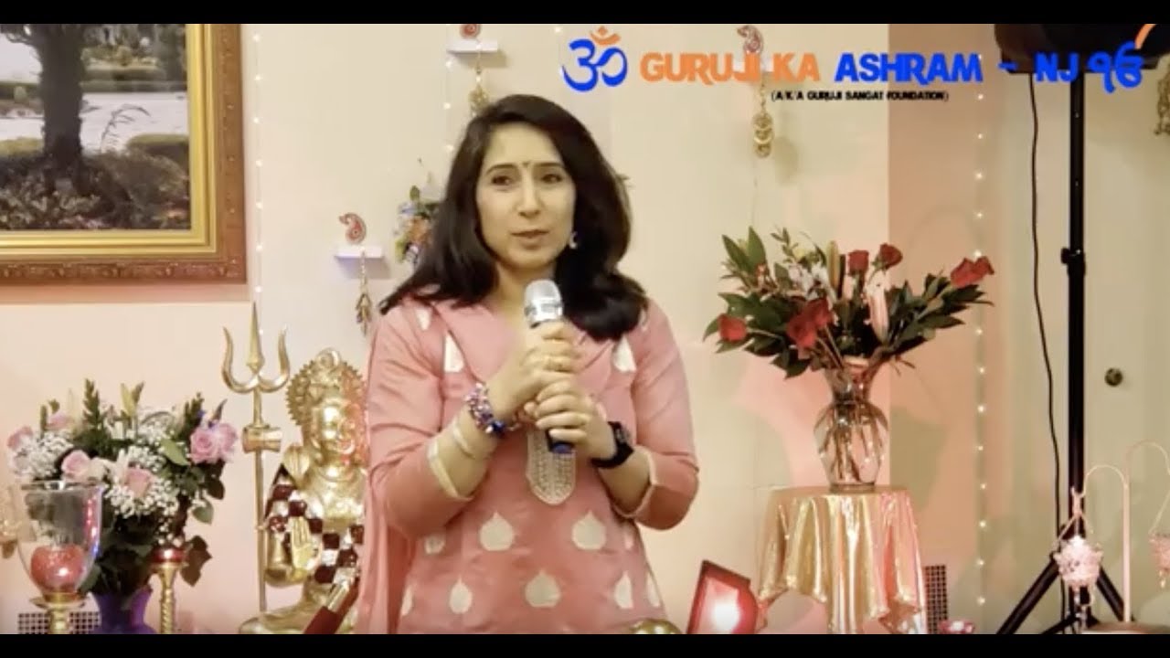 Satsang By Jyotika Aunty - Guruji Ka Ashram - NJ - USA - Somerset Temple