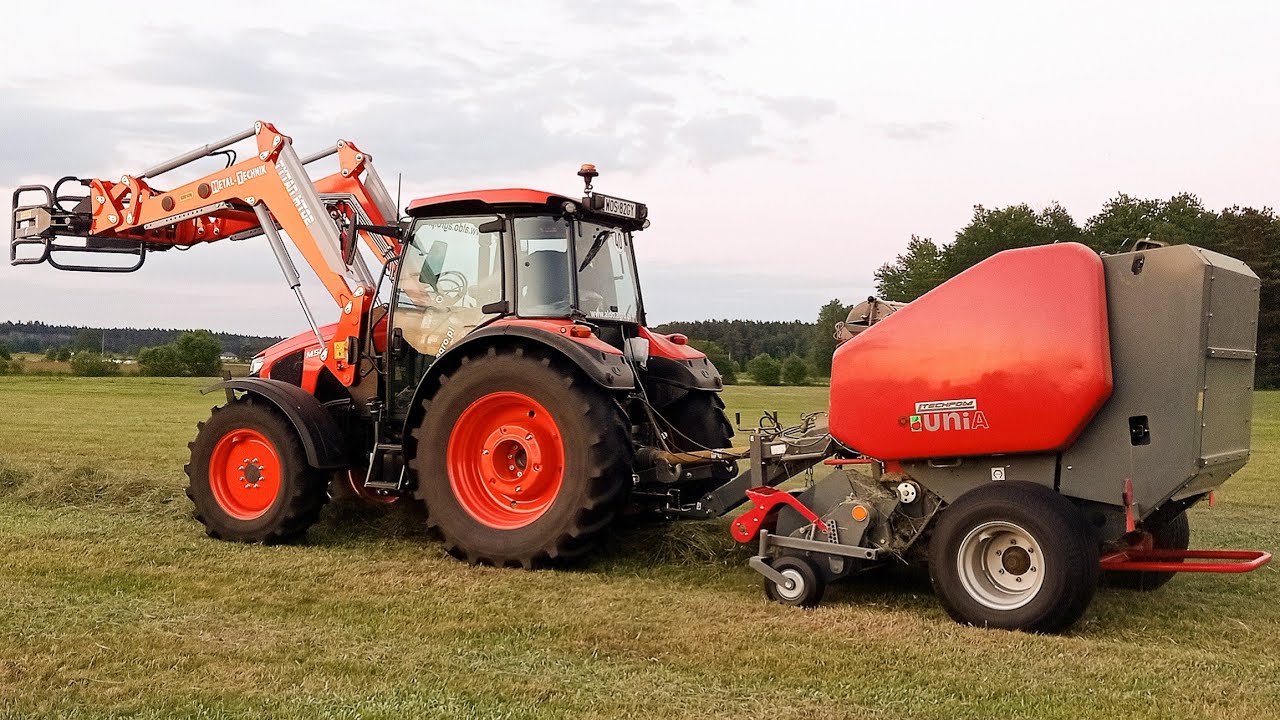 Sianokosy 2021 ❗ Prasowanie ✅ Kubota M5092 & Unia Famarol DF 1,8 Vd