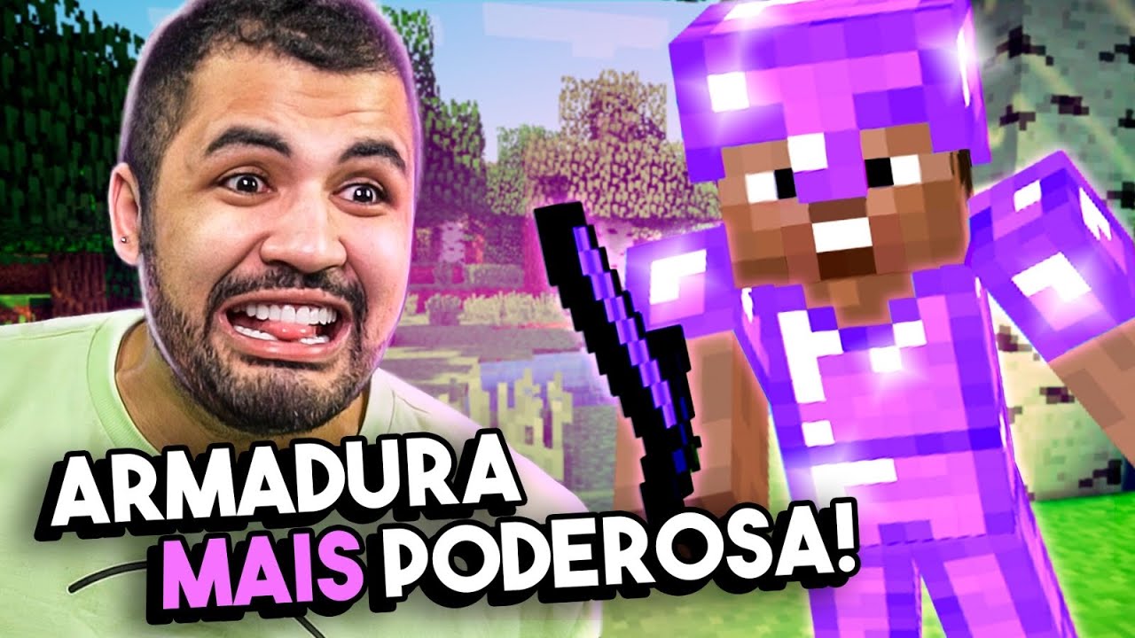 CRIAMOS A ARMADURA MAIS PODEROSA DO MINECRAFT - MINECRAFT #08