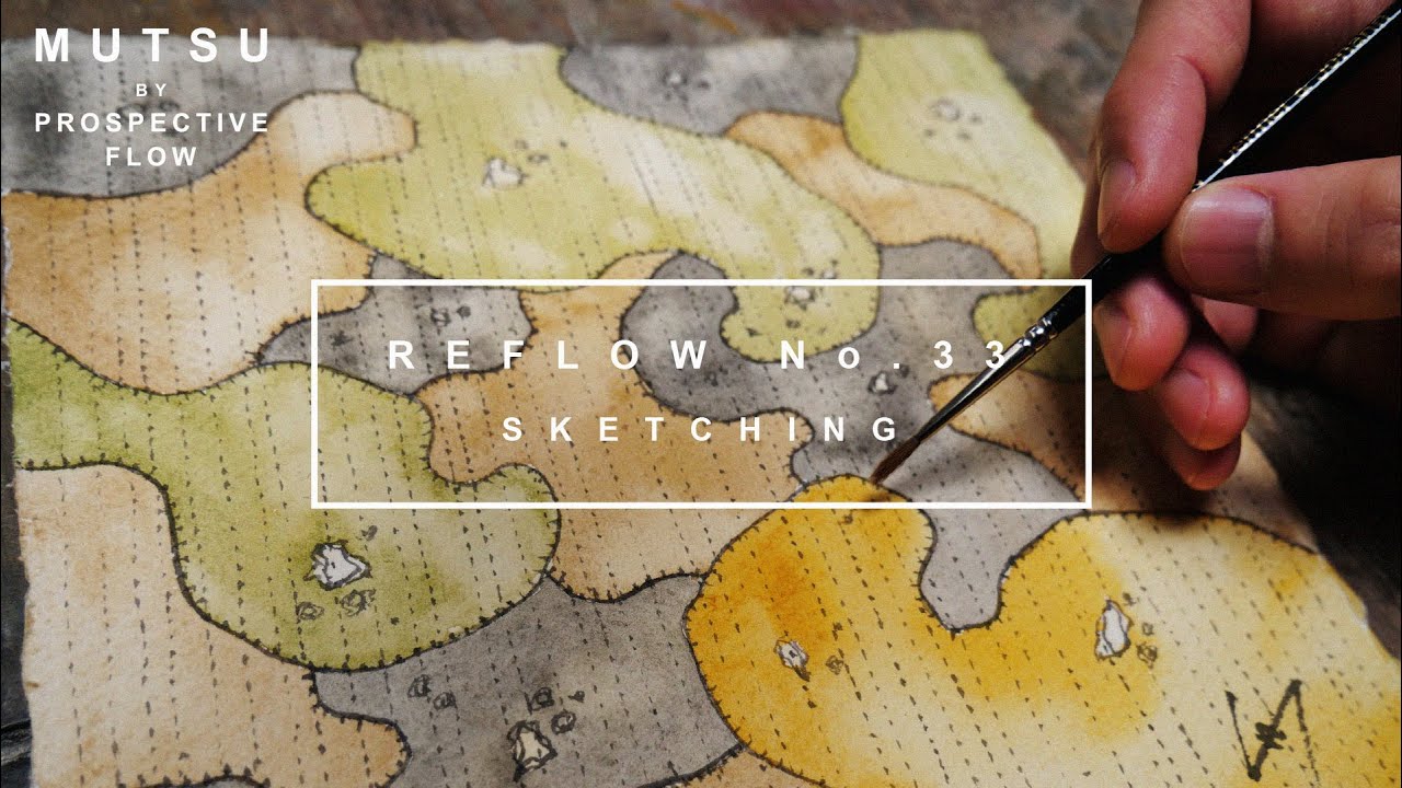 Reflow No.33 / Camouflage Patchwork Art / Sketching