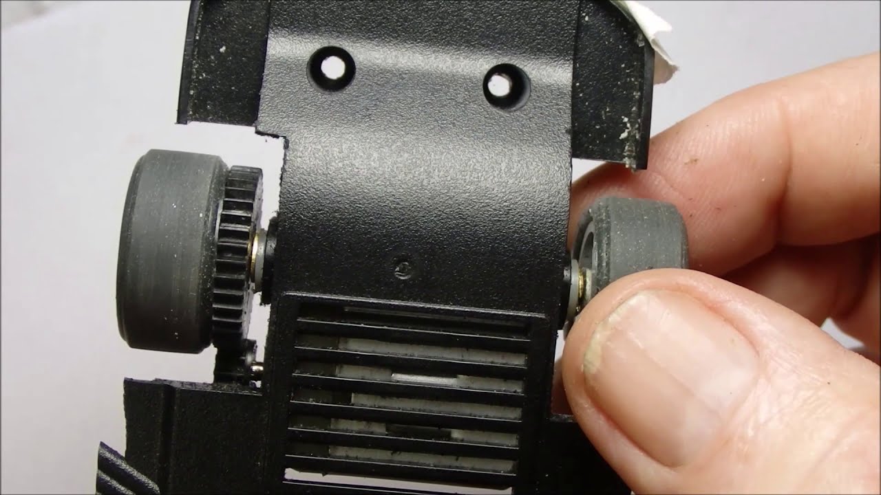 Scalextric slot car gear mesh improvement.