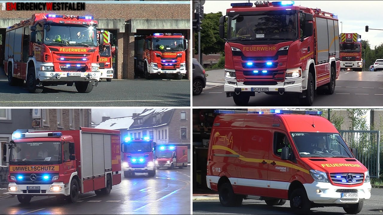 [FEUERWEHR STOLBERG 🚨] - FEUERWEHR & RETTUNGSDIENST - EINSATZFAHRTEN! 🚒🚑