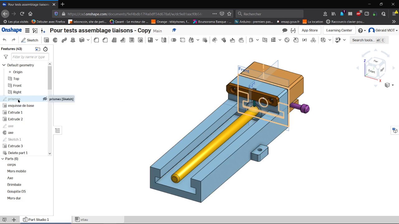18 - Onshape Création d'un assemblage
