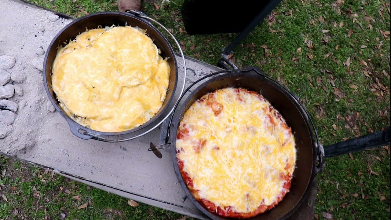 Layered Enchiladas - Dutch Oven! #enchiladas
