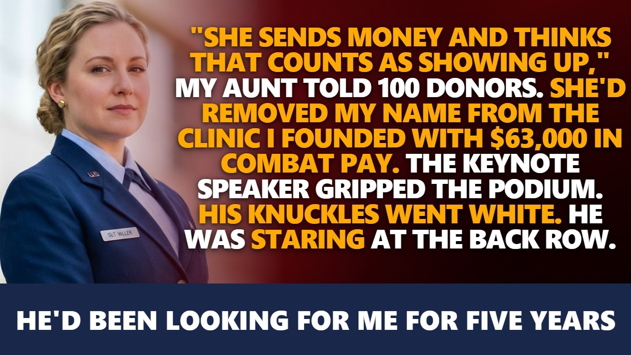 My Aunt Stole the Clinic I Built With Combat Pay. The Man I Saved Was the Keynote Speaker