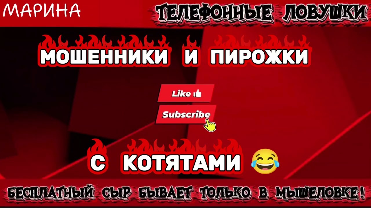 МАРИНА.МОШЕННИКИ И ПИРОЖКИ С КОТЯТАМИ | ТЕЛЕФОННЫЕ МОШЕННИКИ 