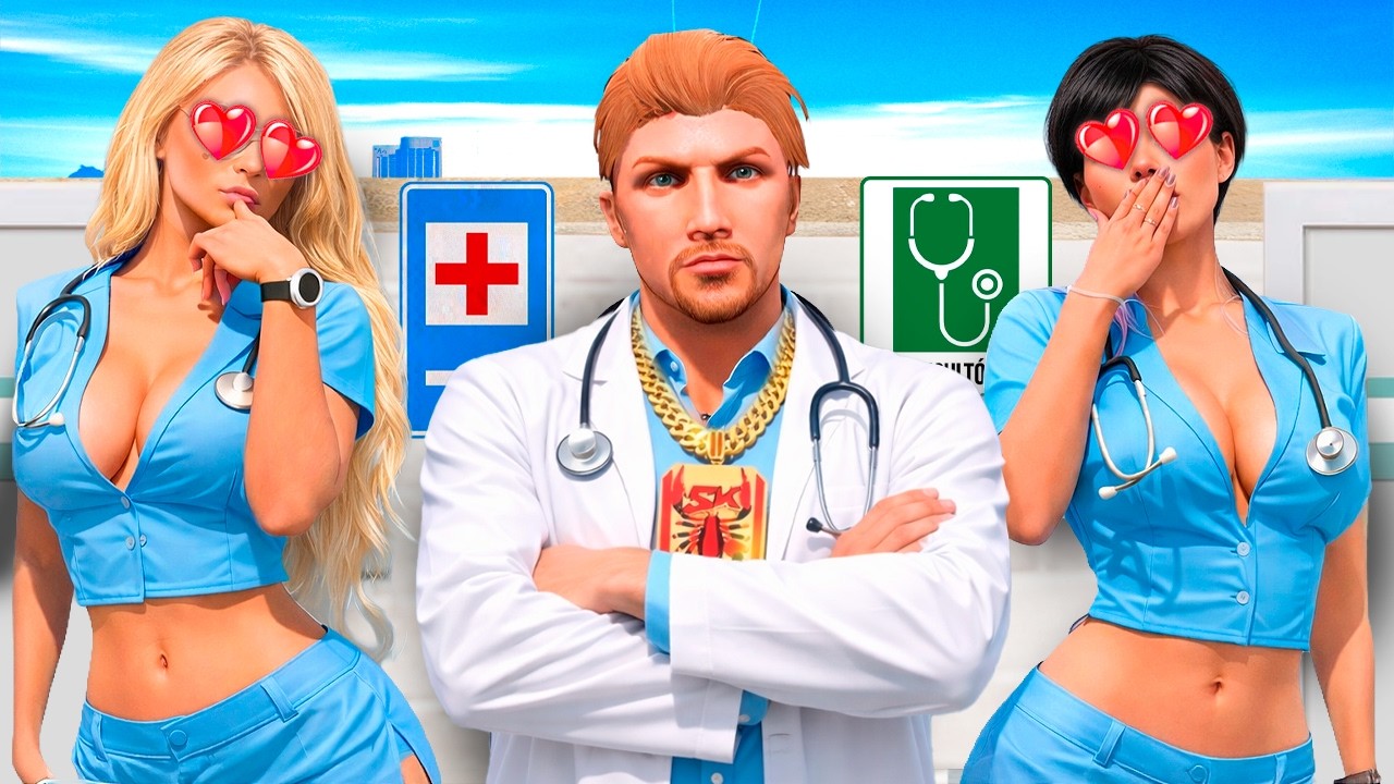 Virei MÉDICO pra CONQUISTAR o CORAÇÃO da DIRETORA do HOSPITAL!! (GTA 5 RP)