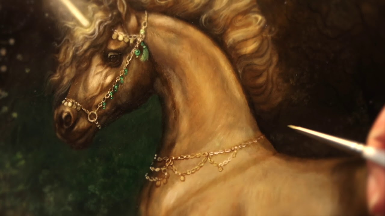 Painting a Decorative Bridle Part 2 Timelapse