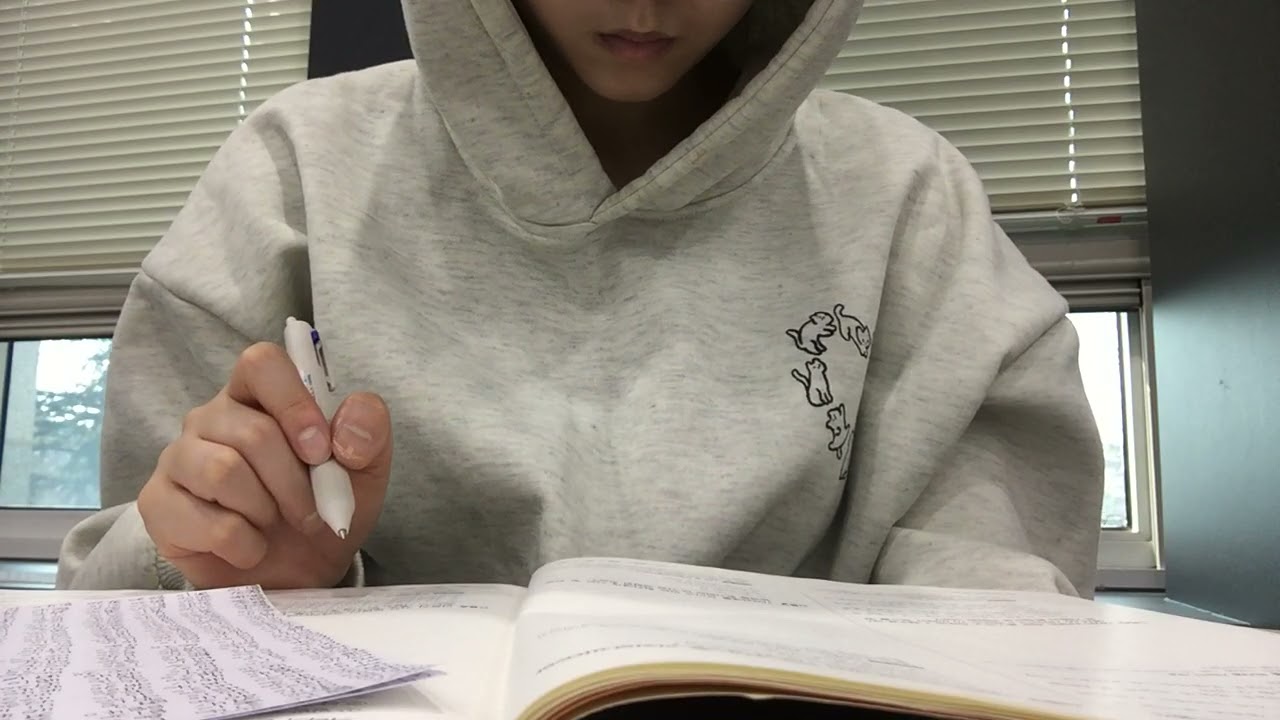 운동하고 도서관에서 공부하는 영상 (2시간 풀타임)