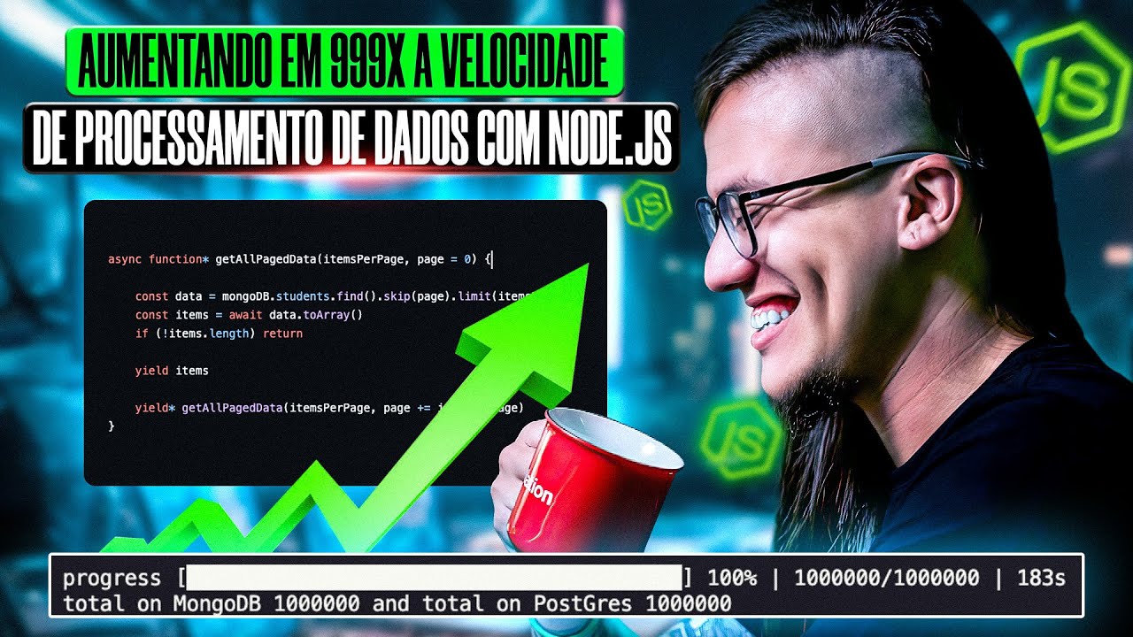 Aumentando Em 999x a Velocidade De Processamento De Dados Com Node.js | Erick Wendel