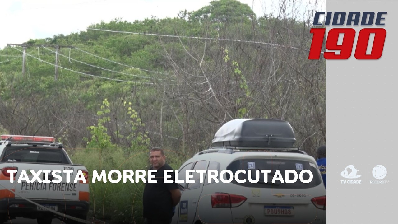 Taxista vai prestar socorro à motorista que caiu em ribanceira e morre eletrocutado | Cidade 190