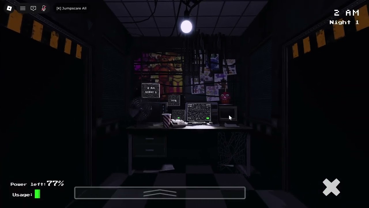 I got employed (fnaf 1 night 1 completed)