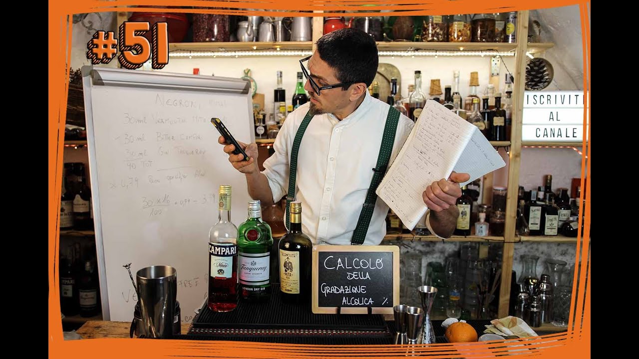 #51 ABC del Bartender - Come calcolare la GRADAZIONE ALCOLICA di un COCKTAIL e i GRAMMI DI ALCOL
