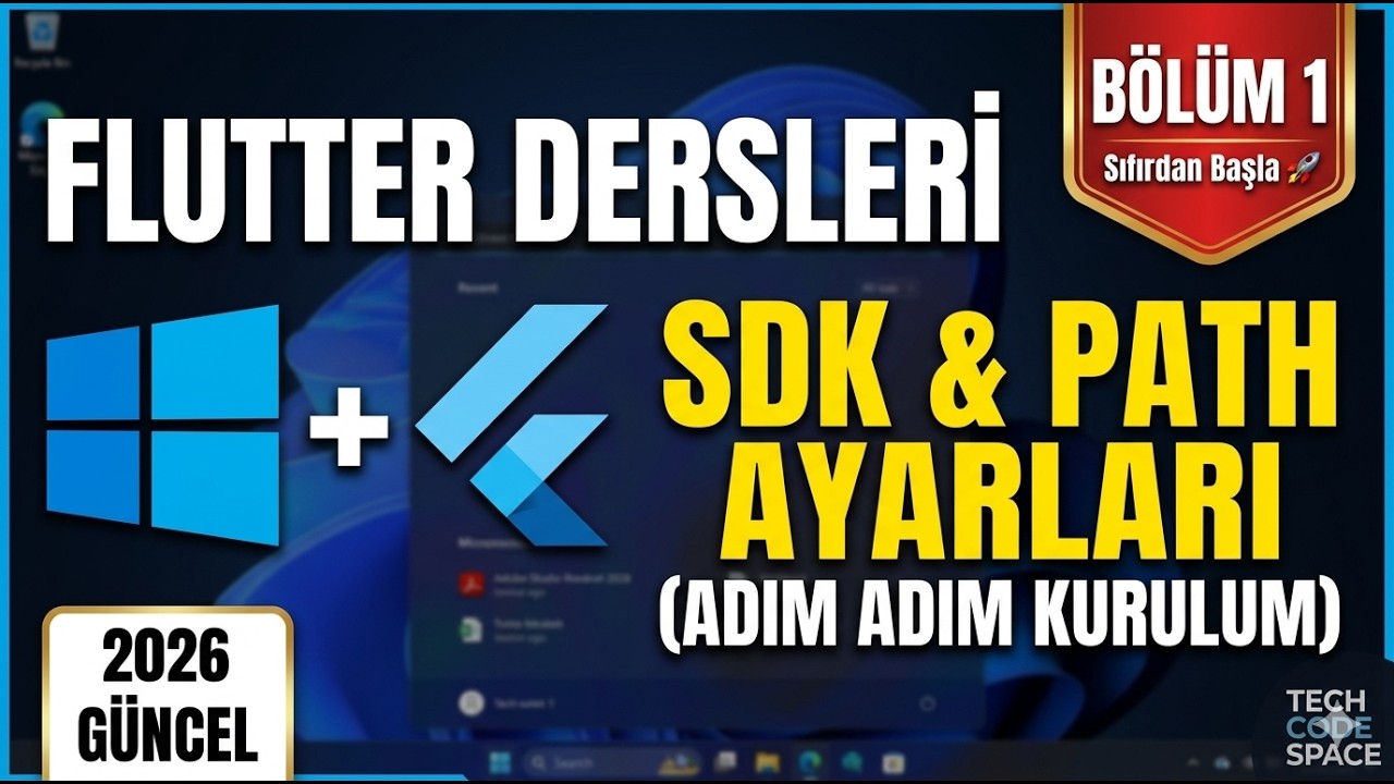 Flutter’a Sıfırdan Başla 🚀 Visual Studio Code ile Flutter Kurulumu (Adım Adım Rehber) | FLUTTER 2026