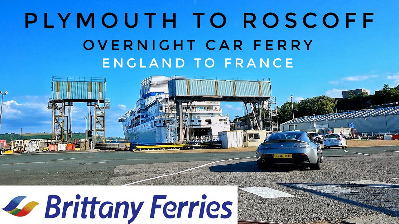 Drivers POV Boarding Brittany Ferries Plymouth to Roscoff | England To France Overnight Car Ferry