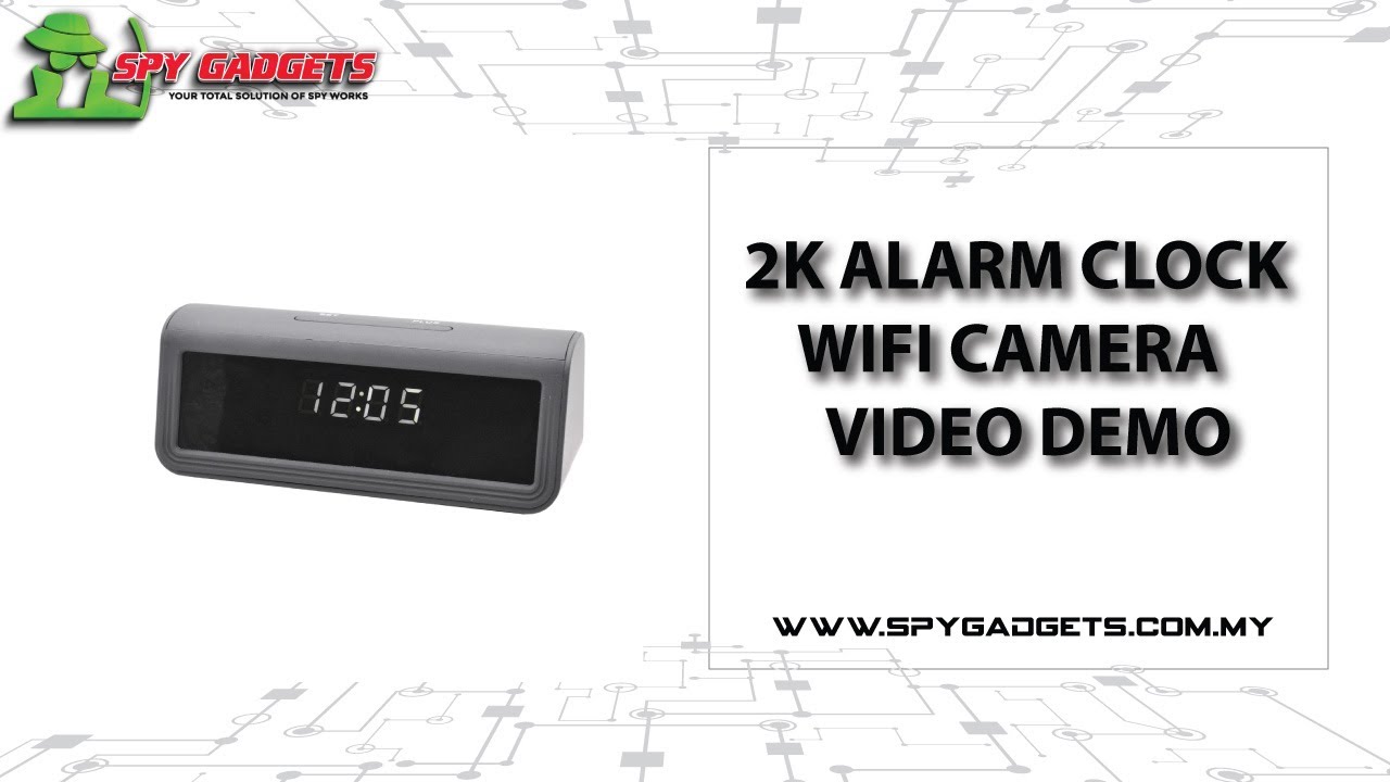 2K ALARM CLOCK WIFI CAMERA VIDEO DEMO 2025