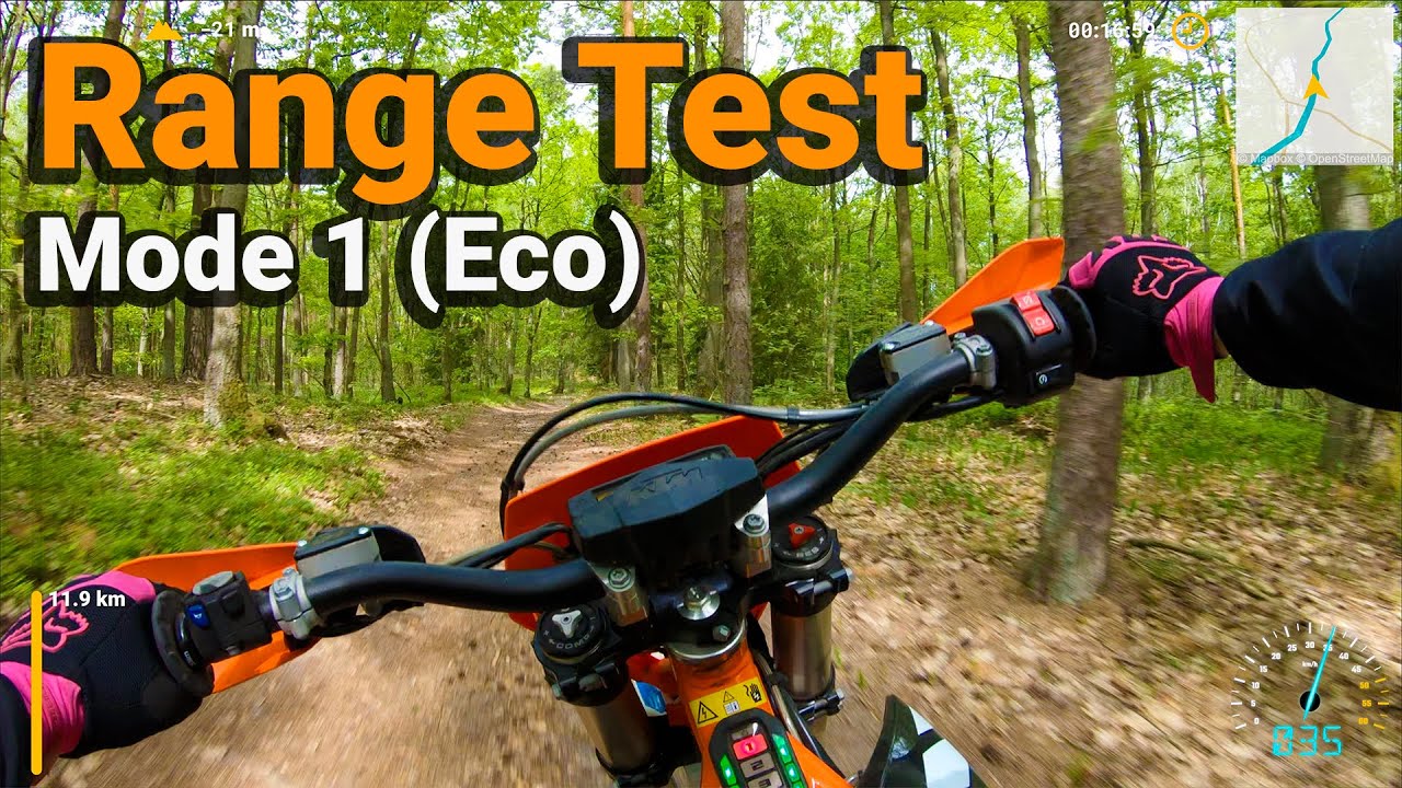KTM Freeride E-XC 2018 - Range Test - Mode 1 (ECO) - 4 YO Battery