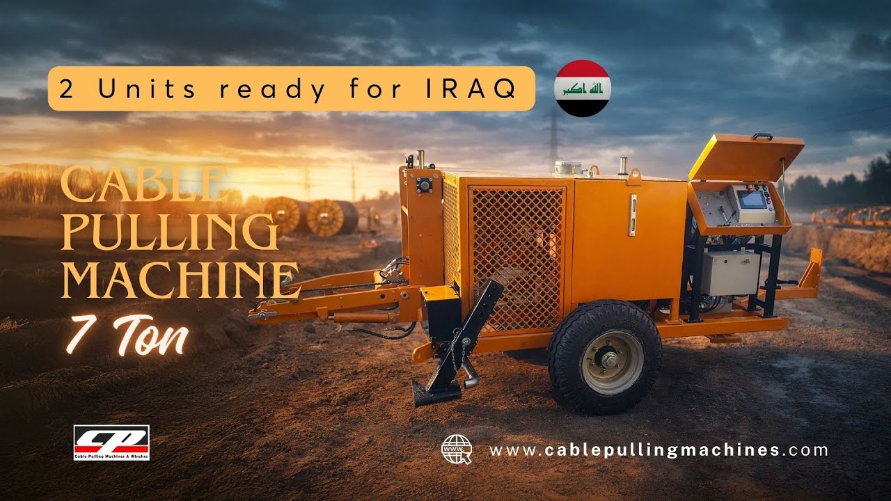 2 Units of 7 Ton Cable Pulling Machines Shipped to Iraq