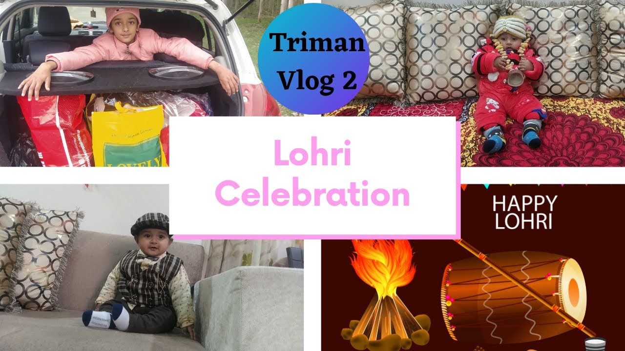 How i celebrated Lohri? | Trishaan first Lohri | Triman Vlog 2