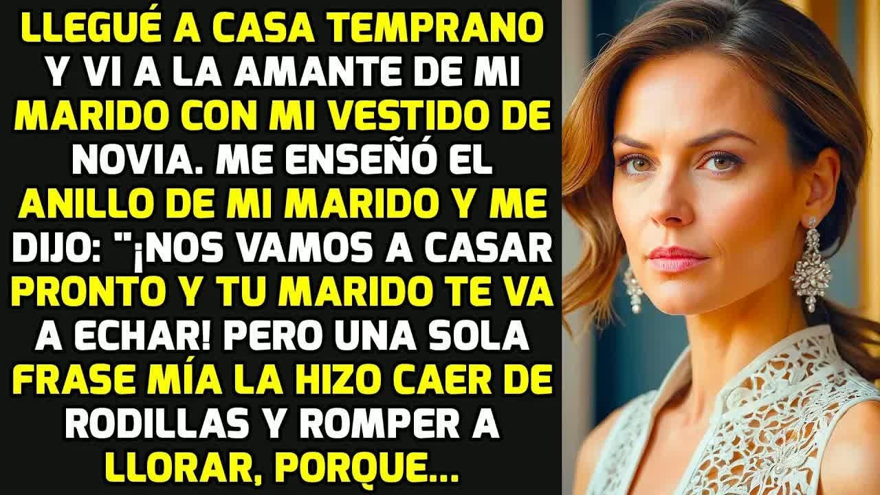 Llegué A Casa Temprano Y Vi A La Amante De Mi Marido Con Mi Vestido De Novia Y... HISTORIAS LA VIDA