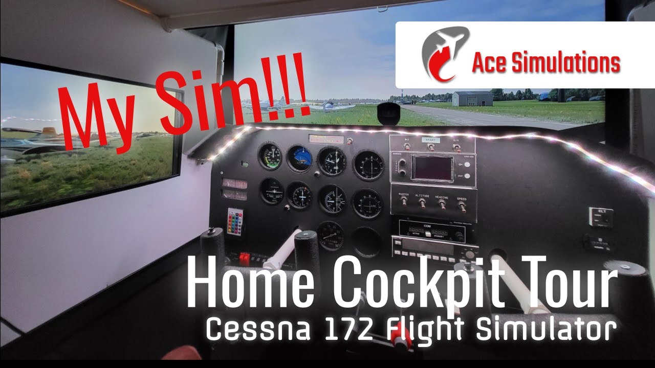 2024 Home Sim Tour - Cessna 172 Cockpit with Microsoft Flight Simulator #simulator