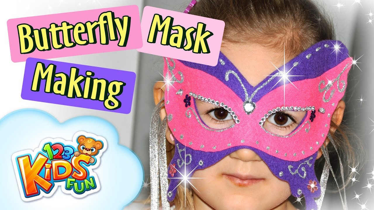 DIY Butterfly Masquerade Mask for Kids 🦋 | Easy Carnival Craft + Free Printable Template